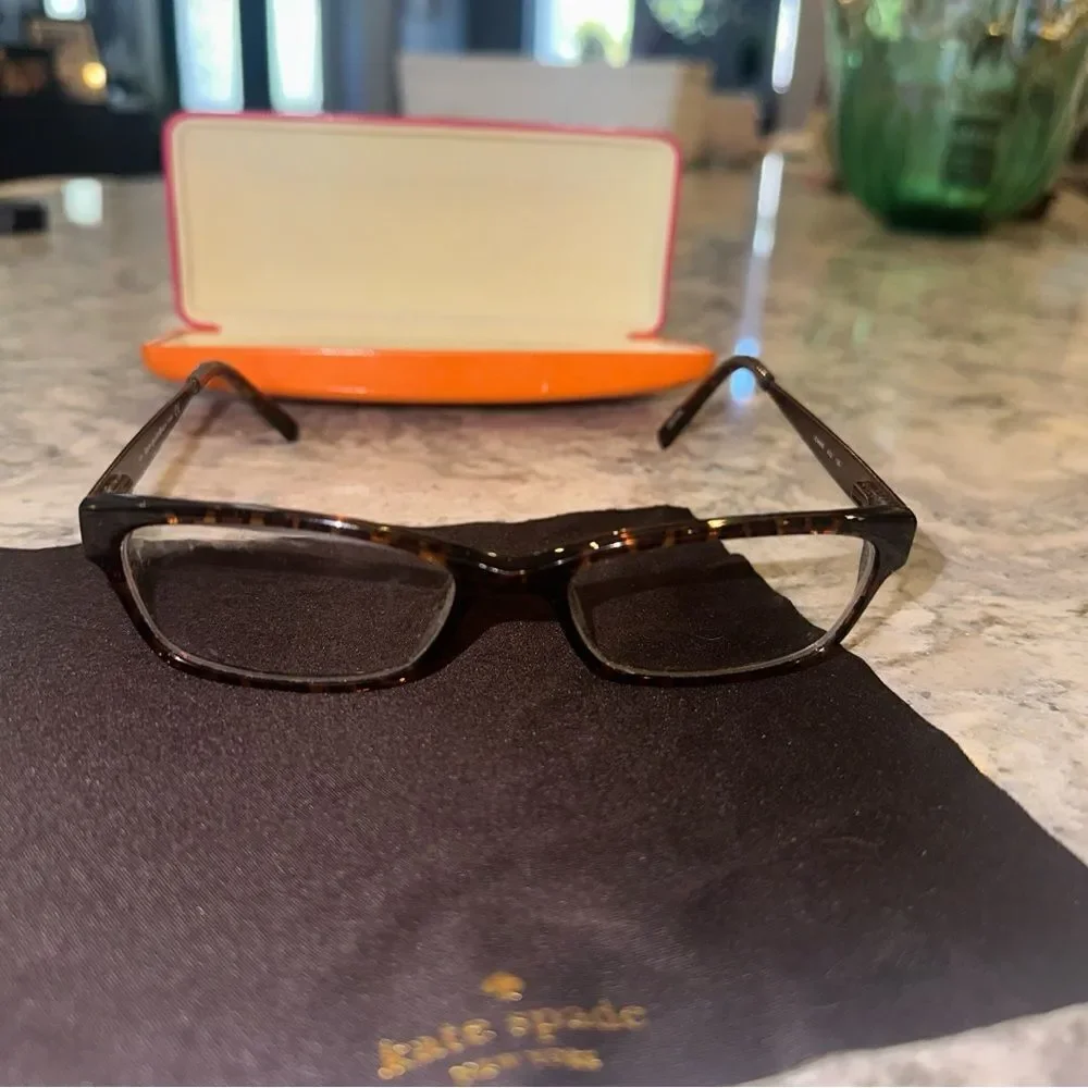 Kate Spade LEANNE Tortoise Eyeglasses X32 135 with Case